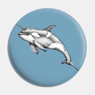 Killer Narwhale Pin