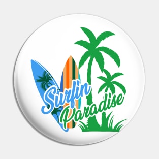 Summer, Surfin Paradise Pin