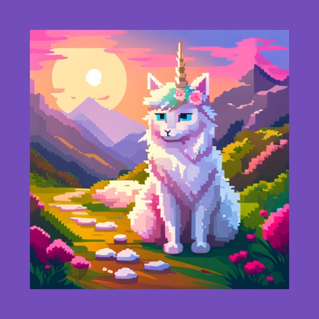 Pixel Princess Unicorn Kitty by DestructoKitty