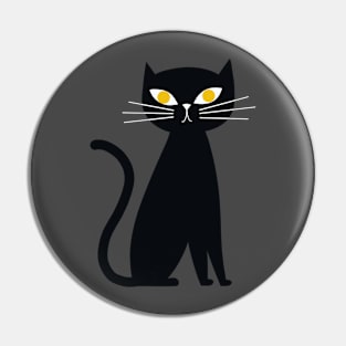 Black cat Pin