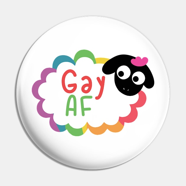 Gay AF Pin by Culture Props