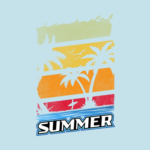 Summer Surf by Rebel Merch