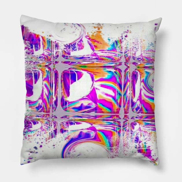 Catch a wave graffiti abstract Pillow by SilverPixieArt