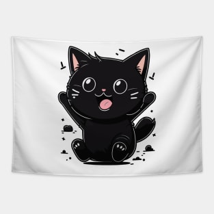 Cute Happy Kitten Tapestry