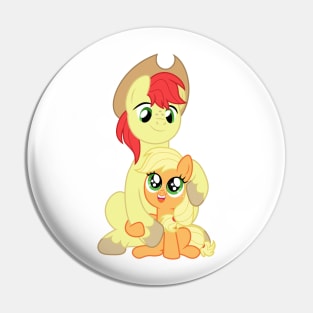 Applejack and Bright Mac Pin