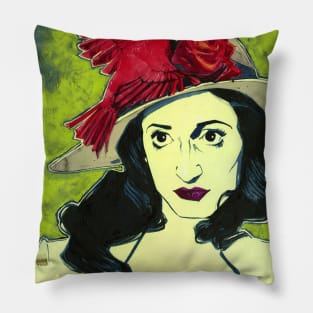 Cardinal Millinery Trimmings Pillow