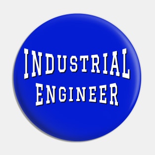 Industrial Engineer in White Color Text Pin