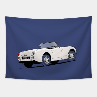 Austin Healey 'Frog Eye' Sprite in White Tapestry