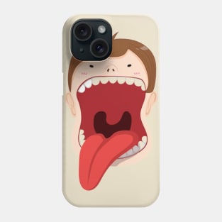 Mouth, Face And Tongue Combined Phone Case