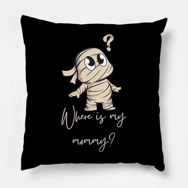 Where is My Mommy? Pillow by Heartfeltarts