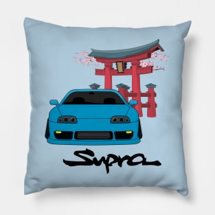 Stanced blue supra Pillow