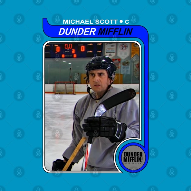 Michael Scott 1979 O-Pee-Chee Hockey Card (Borderless) by ParaholiX