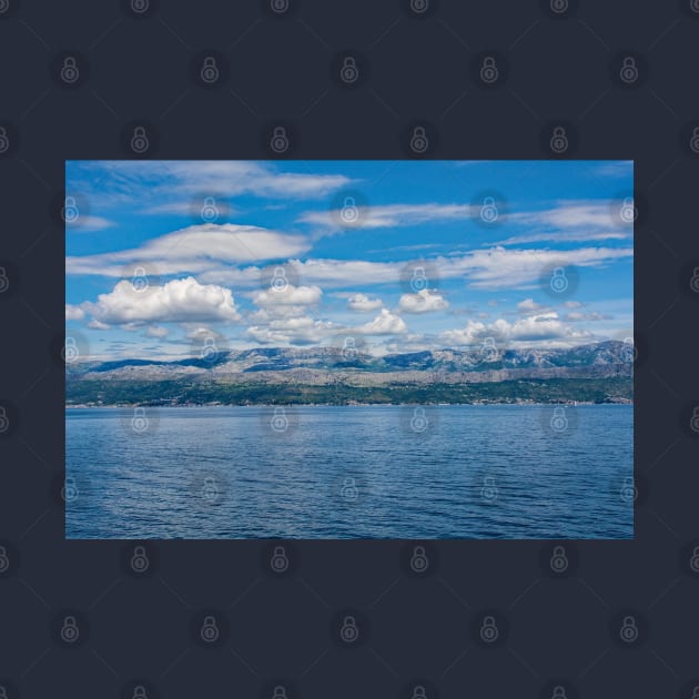 Croatian Mainland Viewed from Brac Island by jojobob