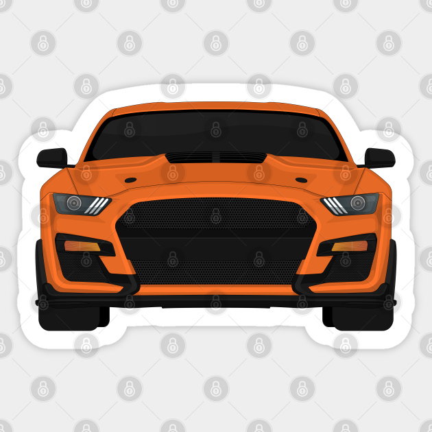 Shelby GT500 2020 Twister-Orange - Mustang Shelby Gt500 - Sticker