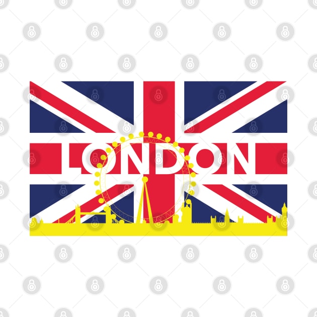 London England British Flag by DPattonPD