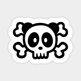 Panda Skull Bambu Brand Halloween Skeleton Magnet