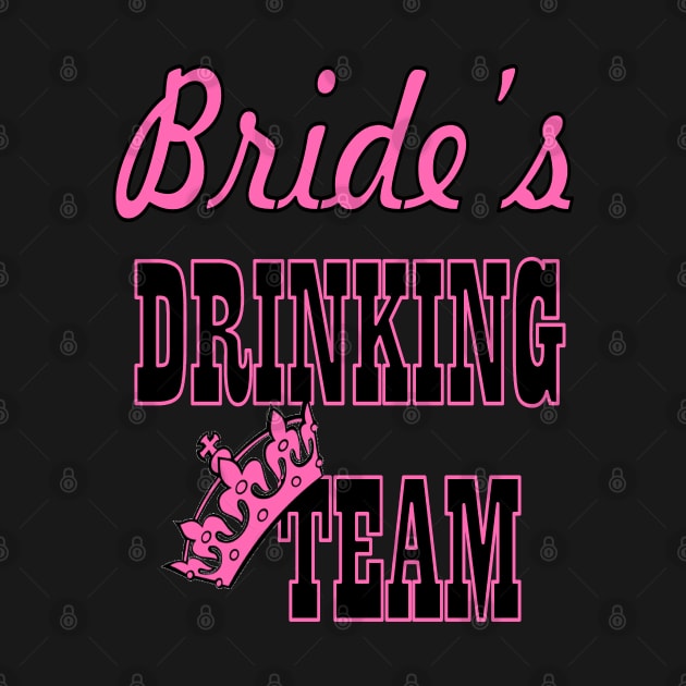 1980s cute pink bride's drinking team bachelorette party by Tina