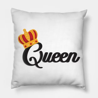 'Queen with Gold Crown' Awesome Costume Halloween Shirt Pillow