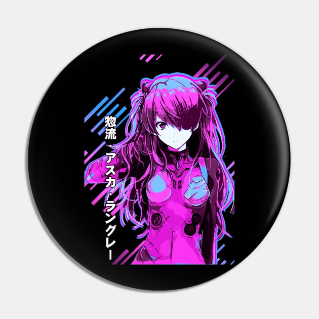 Asuka Langley Pin by Retrostyle