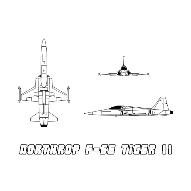 Northrop F-5E Tiger II (black) by Big Term Designs