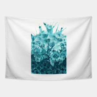 Wave splash watercolour painting Tapestry