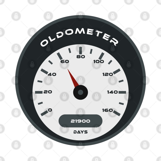 60th birthday oldometer by Boss creative