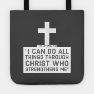 I can do all things through Christ - Philippians 4:13 Tote