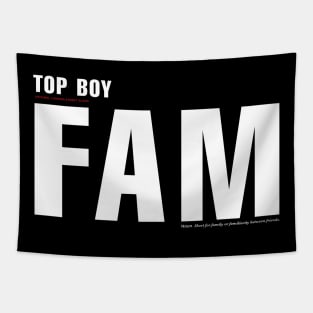 FAM. Netflix series TOP BOY slang Tapestry