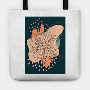 Abstract Floral Tote