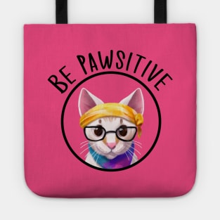 Stay Pawsitive Shirt, Be Pawsitive Shirt, Cat Positivity Shirt, Sarcastic Cat Shirt, cute paw t-shirt, Pawsitive Catitude, Funny Cat Lady Gift, Cat Mom Shirt Gift, Nerd Cat Shirt, Funny Nerdy Cat, Cute Nerd Cat Shirt, Cute Nerd Shirt, Cat Owner Gift Tee Tote