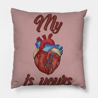 My Heart Is Your Surgeon Nurse Funny Valentine's Day Shirt Pillow