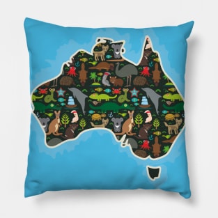 Map of Australia Pillow