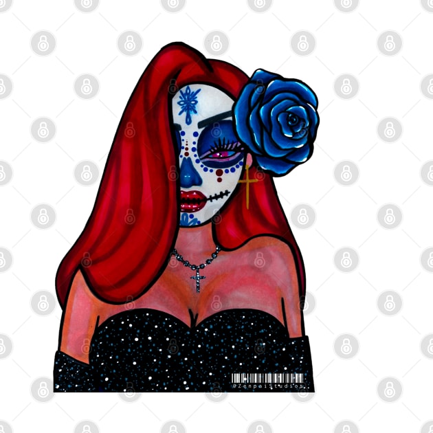 Jessica Rabbit Day of the Dead by Zenpaistudios