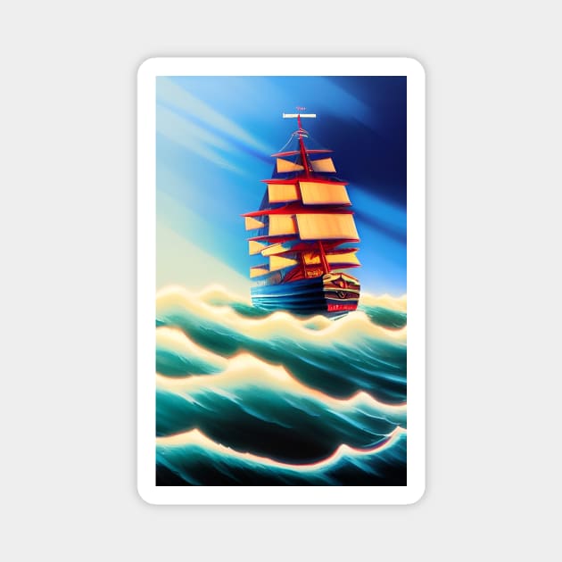 Sailing tall ship Magnet by Gaspar Avila