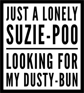 Suzie-Poo Dusty-Bun Love Romance Magnet