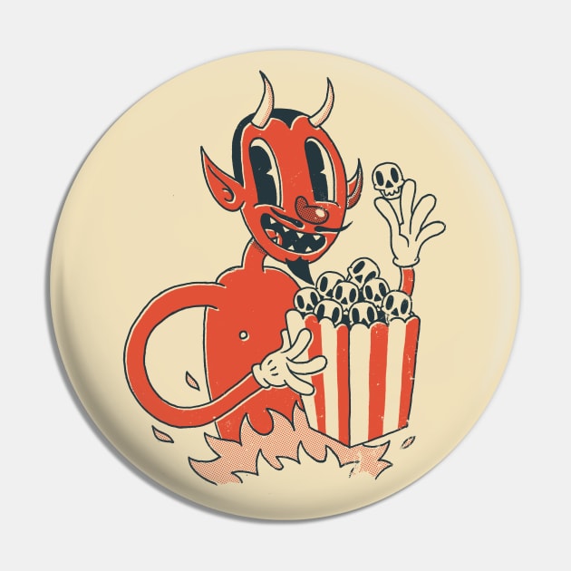 Hell Of A Snack Pin by DinoMike