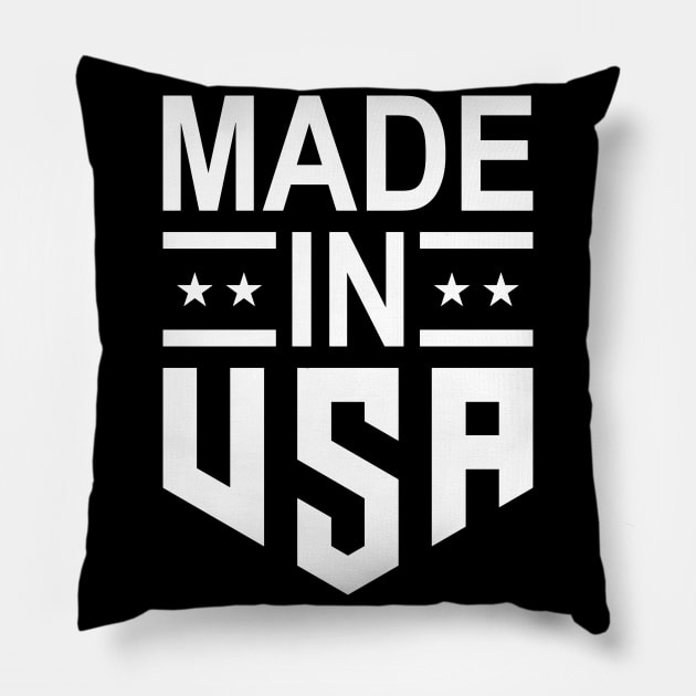 made in USA Pillow by white.ink