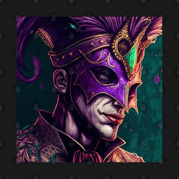 Mardi Gras Court Jester by TheArtfulAllie