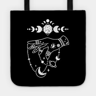 Aesthetic Halloween Witch Lover Moon Creepy Witchy Tote