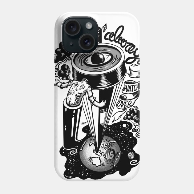 He Always Watches Over Us Phone Case by yoshi_amtha