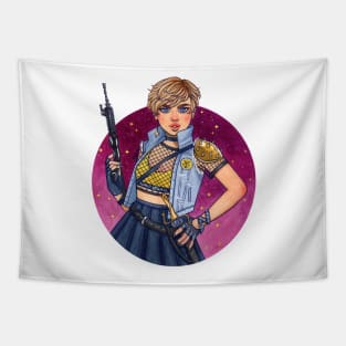 Girl Gang Sailor Uranus Tapestry