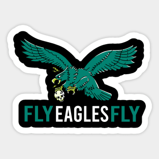 JJDezigns Fly Eagles Fly T-Shirt Sticker