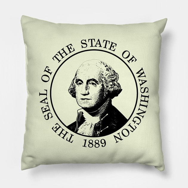 Washington State Seal Pillow by Historia