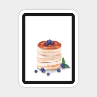 Pancakes watercolor Magnet