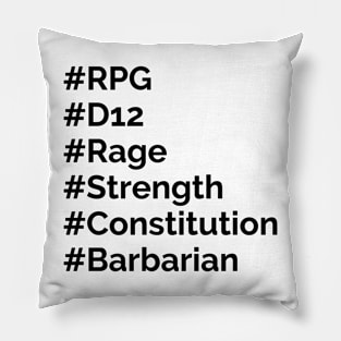 Barbarian Hashtag Pillow