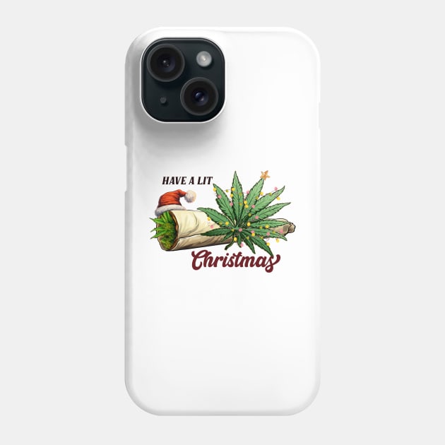 Have a Lit Christmas Phone Case by MZeeDesigns