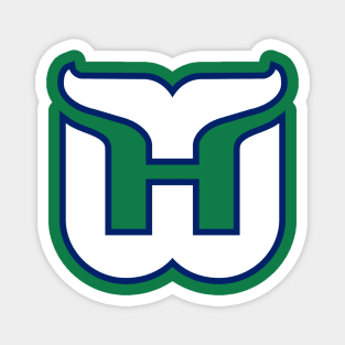 Hartford Whalers Retro Logo Magnet