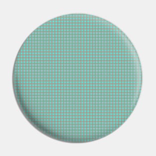 Spring Day Colors of Spring Plaid Pattern Pin