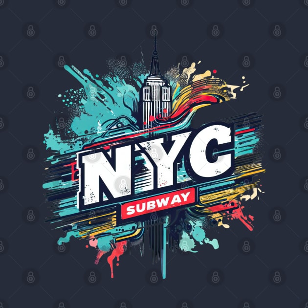 New York Subway color splash by Nysa Design