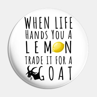 Funny Gifts for Goat Farmers Lovers Animal Fans Pin